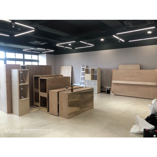 Entwurf und Bau des Büros in Taipeh 2022 Booth Design Construction VISTAR